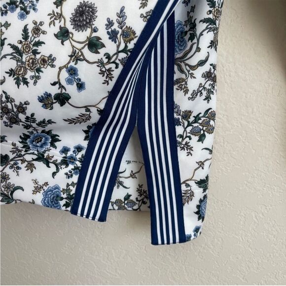 TNUCK SPORT White Wildflower Maggie Pullover Floral Striped Crewneck xl - Picture 11 of 12